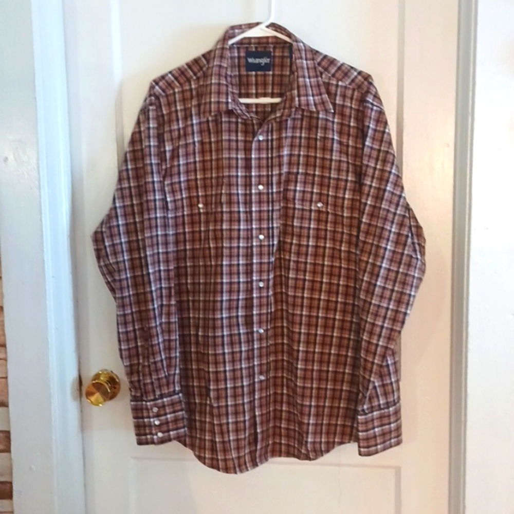 Wrangler Western shirt men's size xlarge snaps
